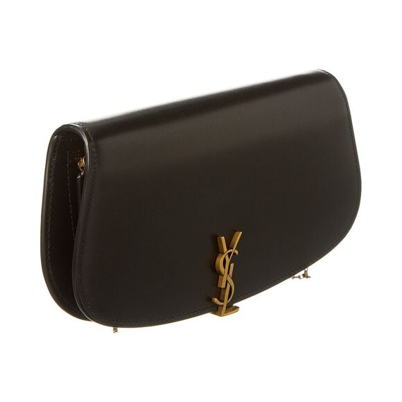 Saint Laurent Leather Wallet On Chain, Black - Picture 4 of 6